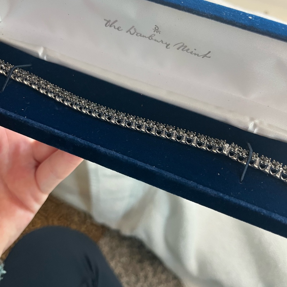 Danbury Mint Silver Bracelet with Intricate Detailing
